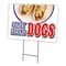 Signmission Coney Island Dogs Yard Sign & Stake outdoor plastic coroplast window, C-1824 Coney Island Dogs C-1824 Coney Island Dogs - alternate 1